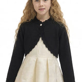 Baby Knit Button Detailed Bolero Cardigan