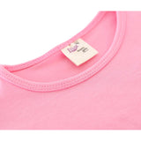 Baby Girls' Basic T-Shirt Short Sleeve Crewneck Tee