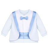 Baby Boy Footie Tuxedo Outfit with Bow Tie for Christmas Holidays - The Perfect Gentleman Look