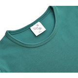 Girls' Basic Cotton T-Shirt  Short Puff Sleeve Crewneck / Toddler