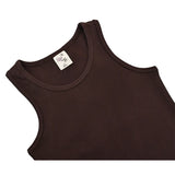 Big Girls Cotton Basic Racerback Tank Top and Short Set