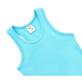 Girls' Soft Solid Cotton Blend Racerback Tank Top