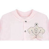 Newborn Baby 3-Piece Cotton Jeweled Layette Set