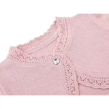 Little Girls' Knit Long Sleeve Button Closure Bolero Cardigan Shrug