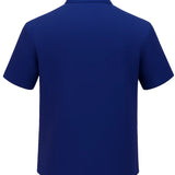 Lilax Boys Classic Short Sleeve Button Down Casual Solid Dress Shirt