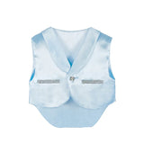 Regal and Handsome: 5-Piece Layette Gift Set with Jeweled Crown Tuxedo for Baby Boys (0-3 Months)