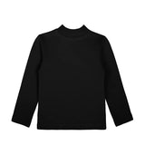 Toddler Cotton Long Sleeve Basic Mock-Neck T-Shirt