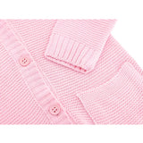 Baby Hooded Button Down Knit Cardigan Sweater