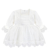 Baby Girls Lace Baptism Dress Christening with Matching Headband