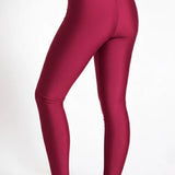 Girls Shiny High Waisted Leggings – Dance & Gymnastics Stretch Tights