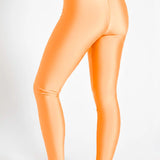 Girls Shiny High Waisted Leggings – Dance & Gymnastics Stretch Tights
