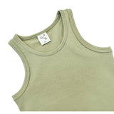 Girls' Soft Solid Cotton Blend Racerback Tank Top