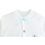 Newborn Baby 3-Piece Cotton Jeweled Layette Set