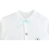 Newborn Baby 3-Piece Cotton Jeweled Layette Set
