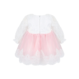 Newborn 6-Piece Lace & Tulle Detail Gown Set