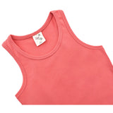Girls' Soft Solid Cotton Blend Racerback Tank Top