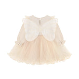 Girl Butterfly Wing Long Sleeve Tulle Party Princess Dress