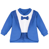 Baby Boy Bow-Tied Tuxedo Footie