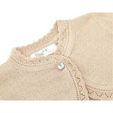 Little Girls' Knit Long Sleeve Button Closure Bolero Cardigan Shrug