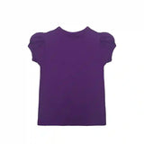 Girls' Basic Cotton T-Shirt  Short Puff Sleeve Crewneck / Toddler