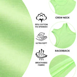 Girls' Soft Solid Cotton Blend Racerback Tank Top