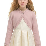 Baby Knit Button Detailed Bolero Cardigan