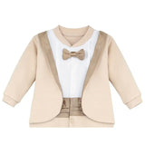 Baby Boy Footie Tuxedo Outfit with Bow Tie for Christmas Holidays - The Perfect Gentleman Look