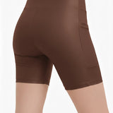Lilax Girls Athletic Shorts with Pocket High Waisted Biker Shorts for Dance Yoga Gymnastics