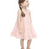 Toddler Cotton Layered Square Neckline Dress