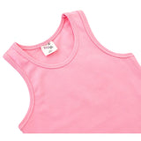 Girls' Soft Solid Cotton Blend Racerback Tank Top
