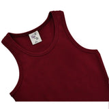 Girls' Soft Solid Cotton Blend Racerback Tank Top