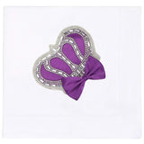 Newborn Jeweled Crown Swaddle Receiving Blanket for Baby Girl 34" x 31"