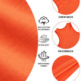 Girls' Soft Solid Cotton Blend Racerback Tank Top