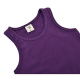 Girls' Soft Solid Cotton Blend Racerback Tank Top