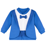 Baby Boy Footie Tuxedo Outfit with Bow Tie for Christmas Holidays - The Perfect Gentleman Look