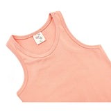 Girls' Soft Solid Cotton Blend Racerback Tank Top