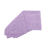 Baby Girl Cotton Knit Heart Receiving Blanket