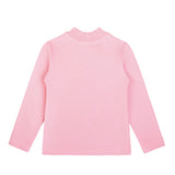 Girls' Basic Mock Turtleneck Long Sleeve Cotton Solid T-Shirt / 9 to 12 Years