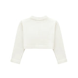 Baby Girls' Long Sleeve Bowknot Closure Bolero Cardigan