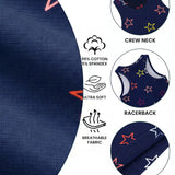 Girls' Soft Solid Cotton Blend Racerback Tank Top