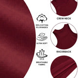Girls' Soft Solid Cotton Blend Racerback Tank Top