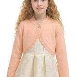 Baby Knit Button Detailed Bolero Cardigan