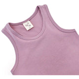 Girls' Soft Solid Cotton Blend Racerback Tank Top