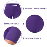 Girls' Soft Stretch Bike Shorts | Elastic Waist | Cotton Blend | Toddler & Kids Sizes 2T–12Y