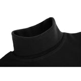 Toddler Cotton Long Sleeve Solid Turtleneck T-Shirt