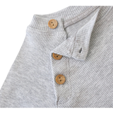 Baby Ribbed Side-Buttoned Sweater Set