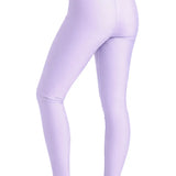 Girls Shiny High Waisted Leggings – Dance & Gymnastics Stretch Tights
