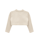 Baby Girls' Knit Long Sleeve Sweater, Bowknot Closure Bolero Cardigan