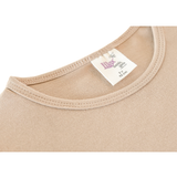 Little Girls Cotton Basic Puff Sleeve T-Shirt & Leggings Set