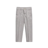 Boys 5-Piece Slim Fit Textured Suit Set
